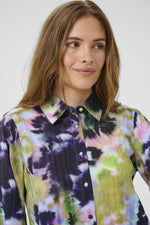 Justine Gally shirt green/blue abstract
