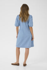 Berteline arpa dress light blue denim