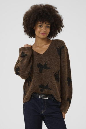 Freya pullover coffee bean