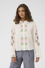 Breezy shirt spring gardenia
