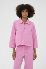 Ayna denim shirt pink stripe