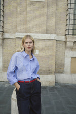 Jani deco shirt blue pink check