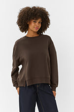 Angela sweater coffee bean