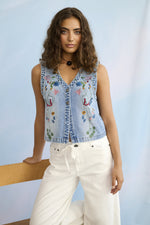 Tiala embroidery waistcoat