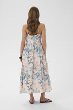 Lotus Greece strap dress blue leaf