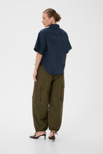 Daiva shirt blue iris