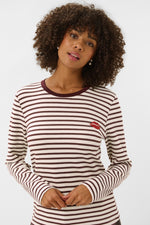 Hunta kiss tee burgundy