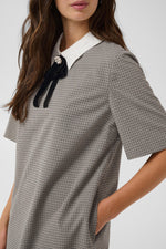 Cathlin dress gray check
