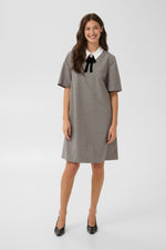 Cathlin dress gray check
