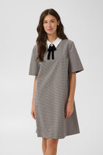 Cathlin dress gray check
