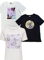Kitty t-shirt glitter lila (3 varianten)