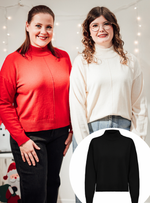 Amore life pull beige, zwart of rood