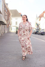 Tiah maxi dress pink flower