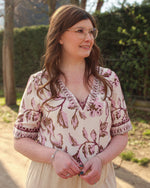 Tiah blouse pink flower