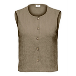 Turbo waistcoat ecru, camel of zwart