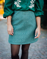 Wooly skirt pineneedle melange