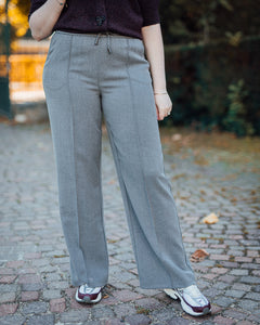 Encore pant mid grey melange
