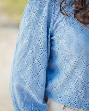 Tio lace blouse soft chambray