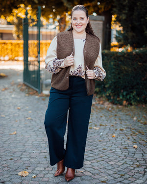 Gwynne waistcoat cocoa