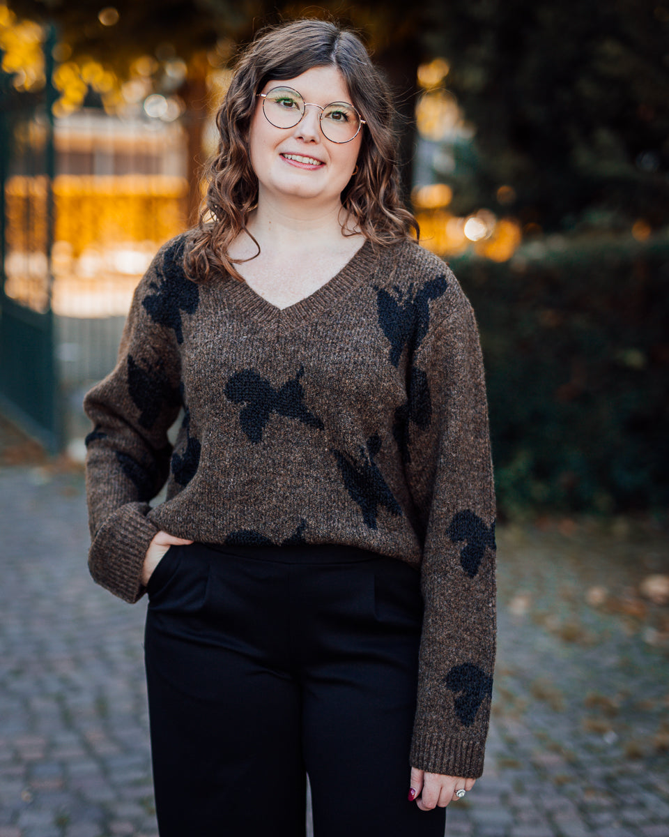 Freya pullover coffee bean