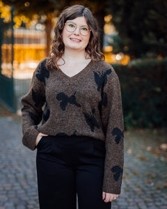 Freya pullover coffee bean