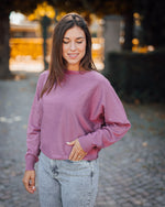 Annemarie batwing jumper mellow mauve