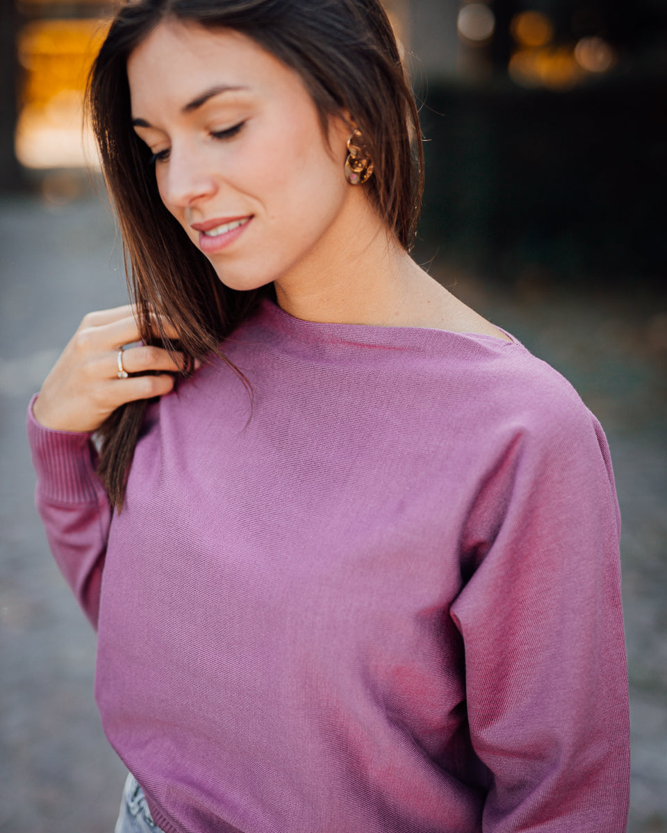 Annemarie batwing jumper mellow mauve