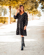 Wila dress black baroque