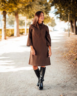 Ena dress rain drum stripe