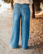Vera wide jeans scarf medium denim