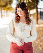 Luciana sweatshirt bleached sand