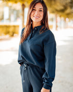 Pusti polo sweat dark sapphire