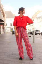 Imelda top fiery red