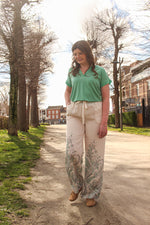 Adara pant desert sage paisley