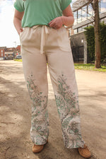 Adara pant desert sage paisley