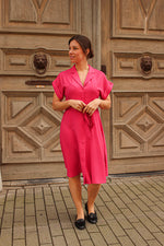 Iggy shirt dress raspberry rose
