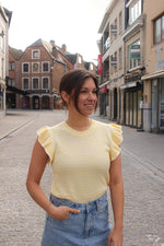 Carice frill top double cream