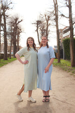 Terry dress spons lichtblauw