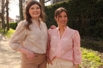 Korey blouse lichtbruin of rood
