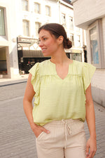 Hetta top lily green