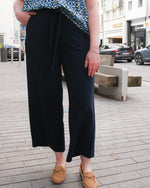 Phoebe pants cropped donkerblauw