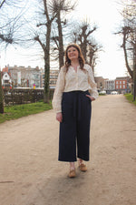 Phoebe pants cropped donkerblauw
