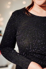 Utta pleat dress evening blue