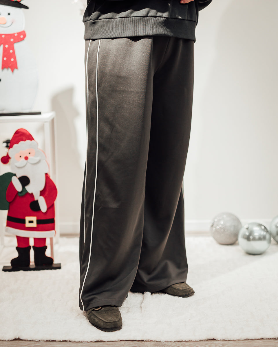 Cory track pants black oyster