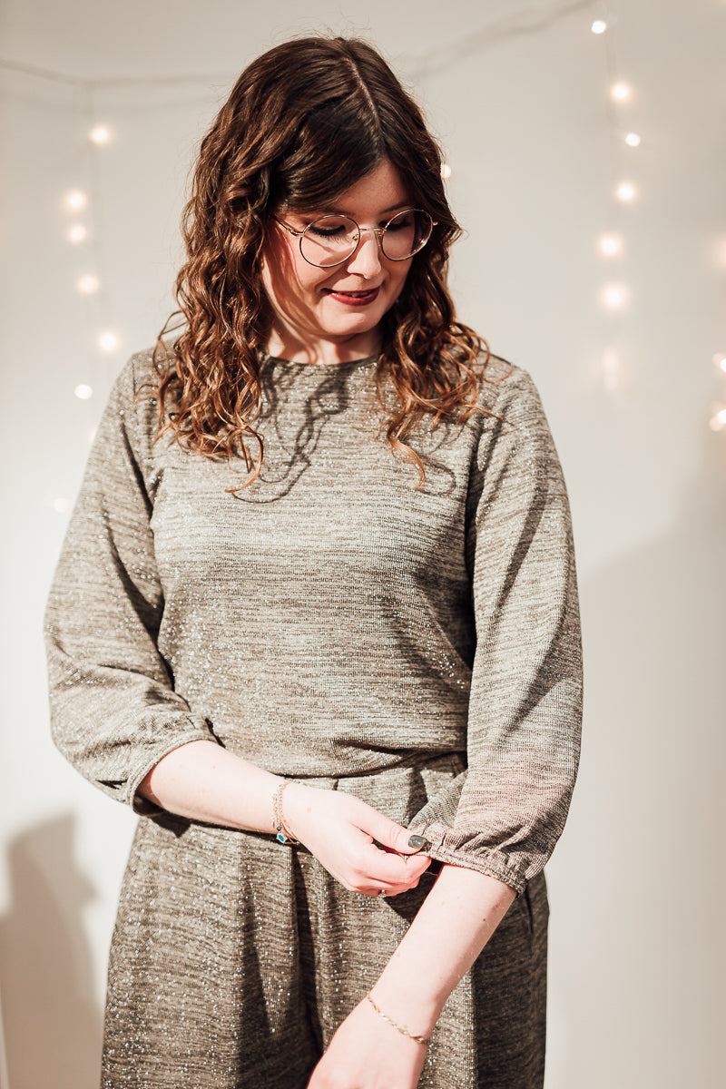 Danice top silver mink