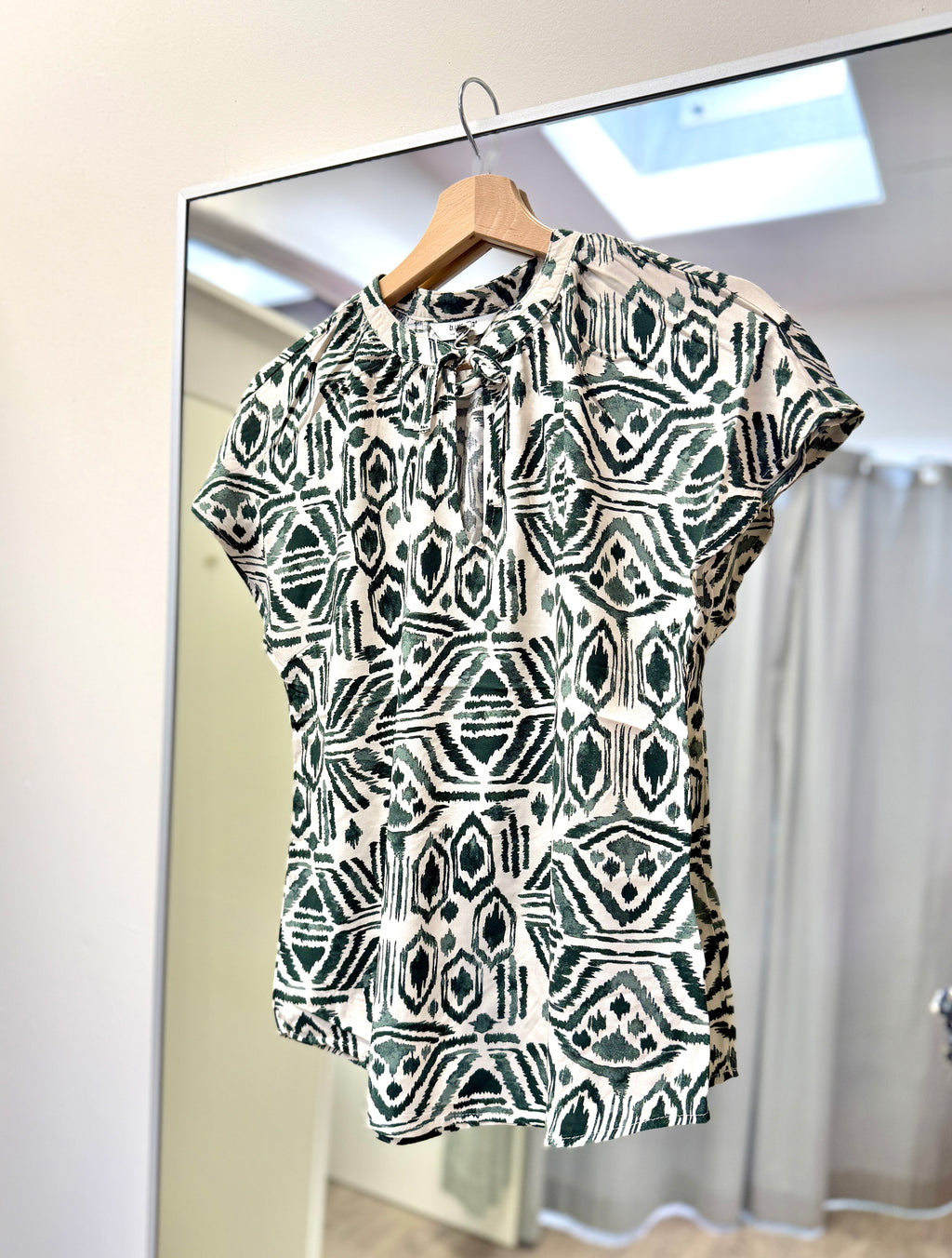 Joella top ethnic sea spray
