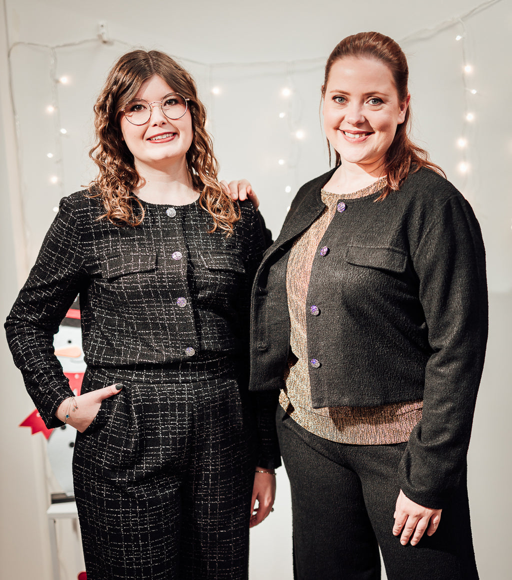 Dorit jacket zwart of zwart-wit ruit