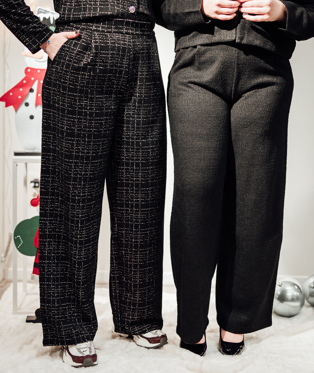 Dorit pant zwart of zwart-wit ruit