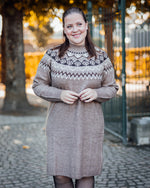 Cherrie knit dress brown lentil melange