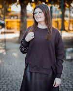 Angela sweater coffee bean